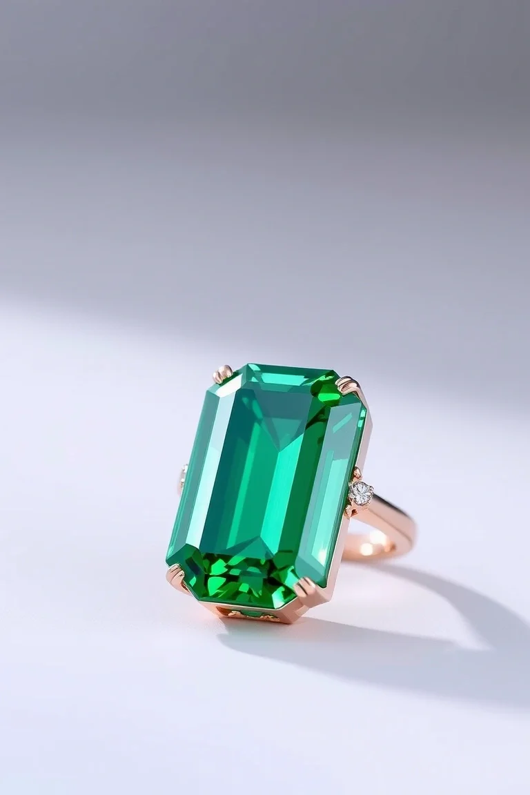 14K CONTEMPORARY GREEN TOURMALINE DIAMOND SLIDE