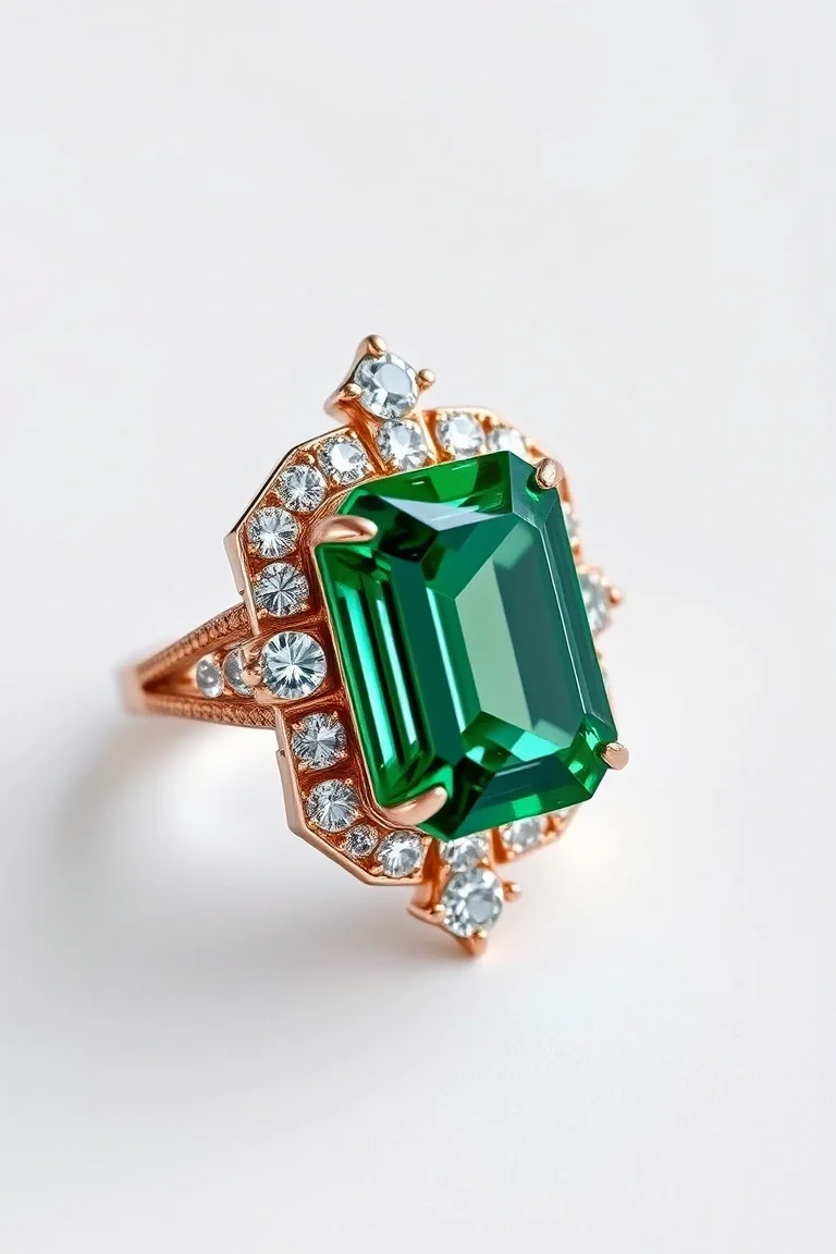 14K CONTEMPORARY GREEN TOURMALINE DIAMOND SLIDE