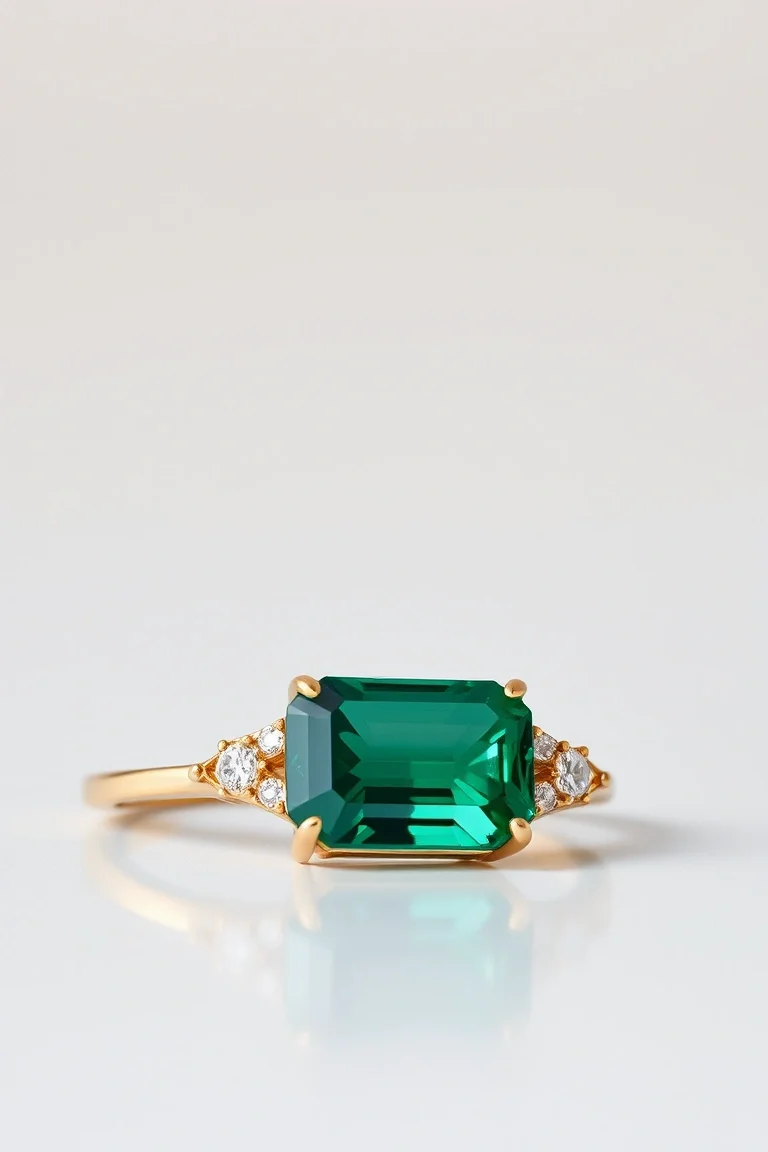 14K CONTEMPORARY GREEN TOURMALINE DIAMOND SLIDE