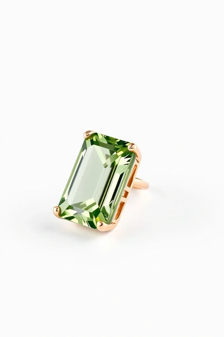 14K CONTEMPORARY PERIDOT DIAMOND SLIDE