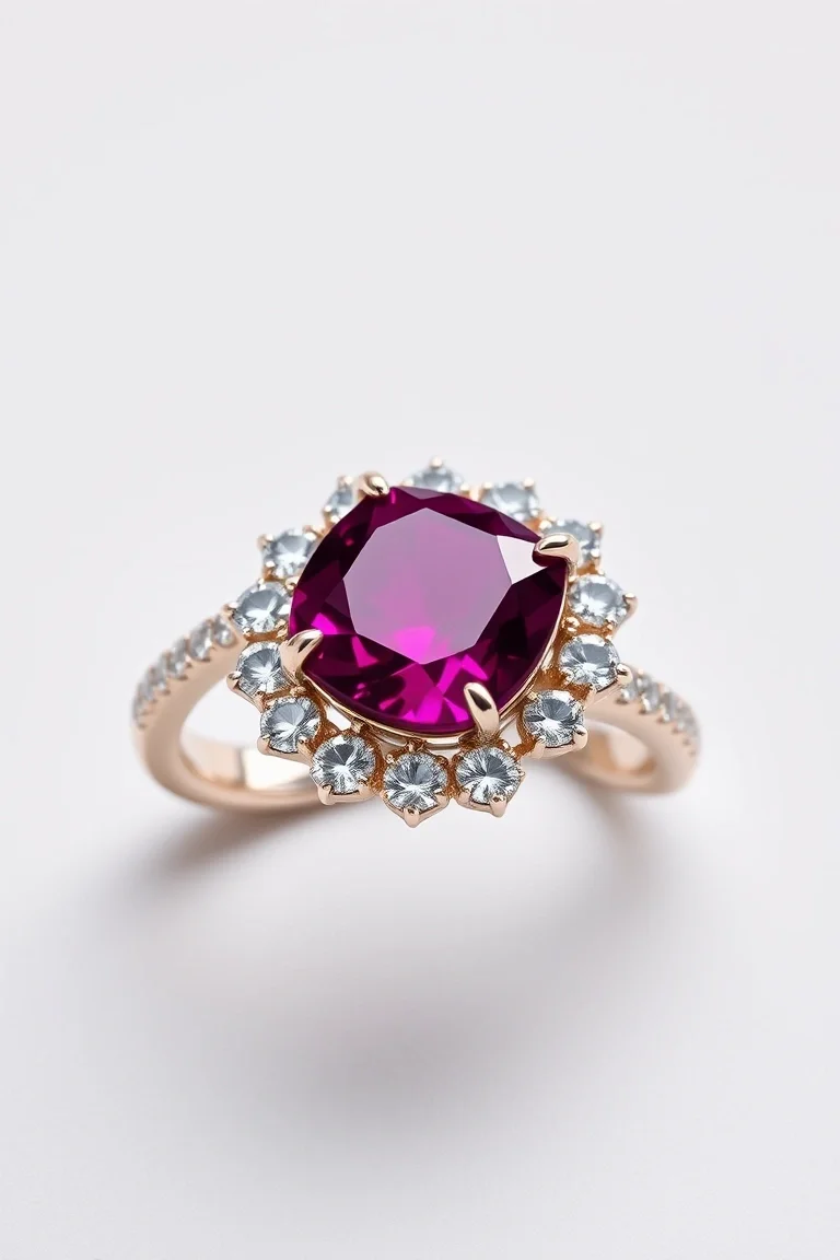 14K CONTEMPORARY RUBY DIAMOND SLIDE