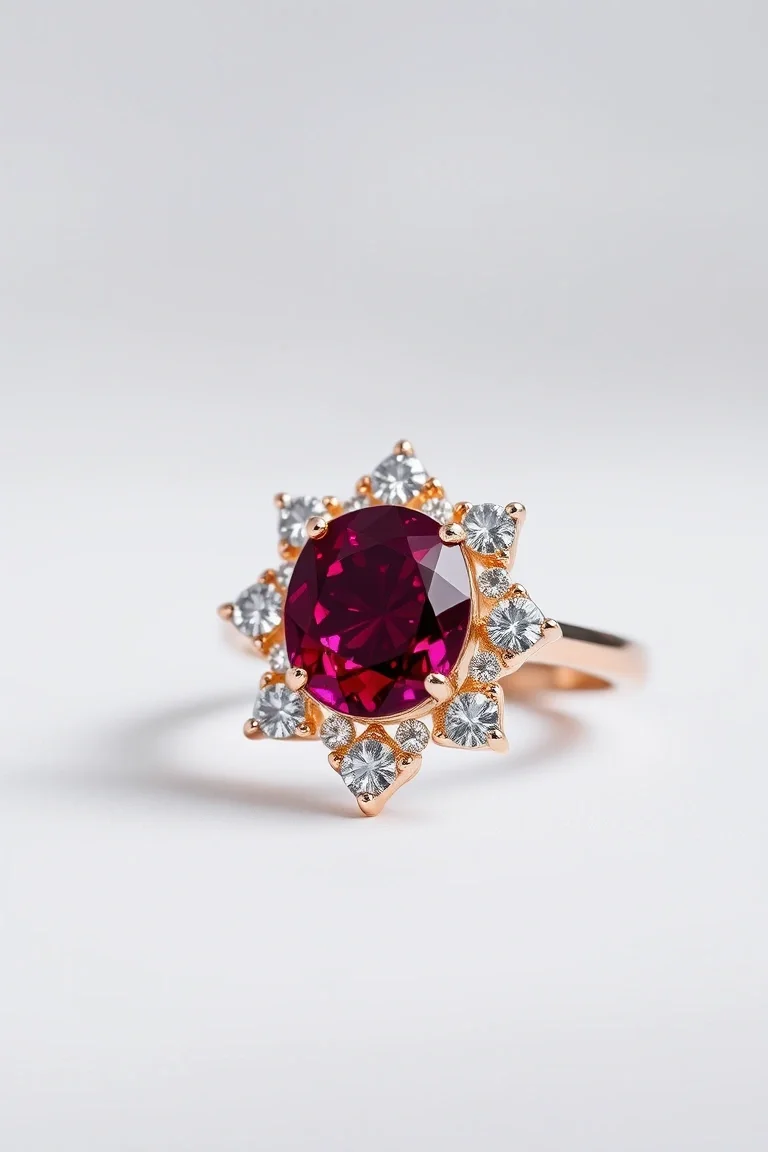 14K CONTEMPORARY RUBY DIAMOND SLIDE