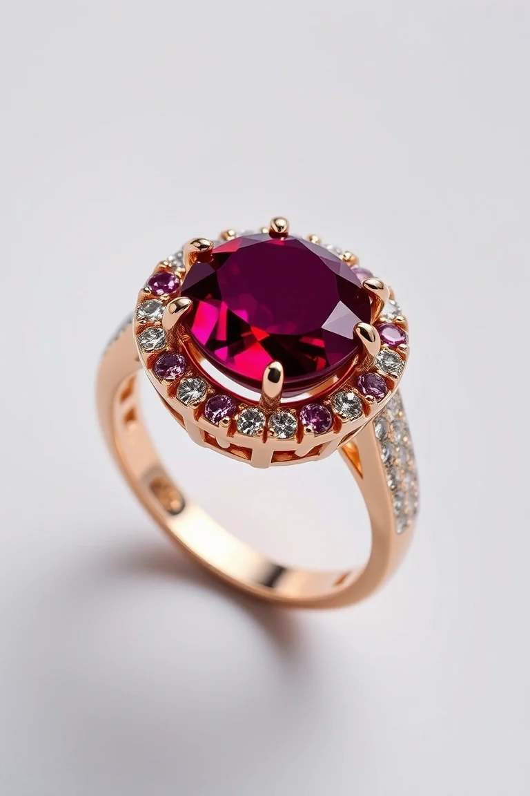 14K CONTEMPORARY RUBY RING