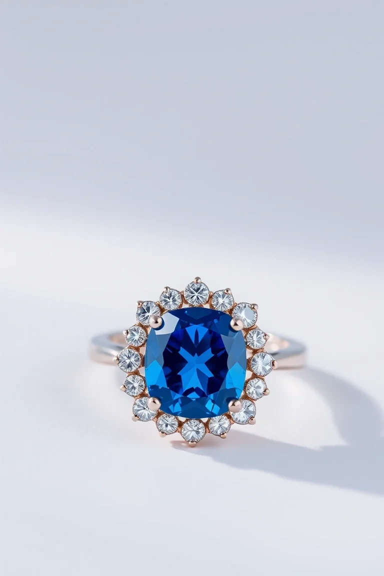 14K CONTEMPORARY SAPPHIRE DIAMOND SLIDE