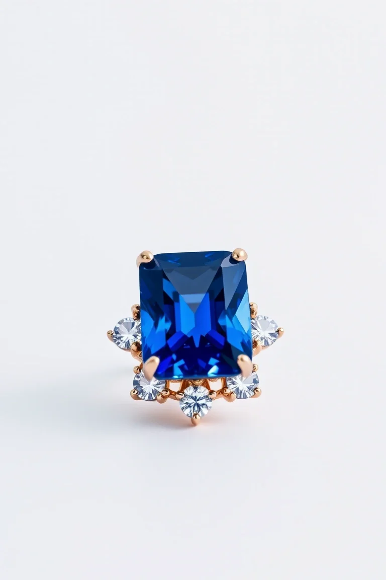 14K CONTEMPORARY SAPPHIRE DIAMOND SLIDE