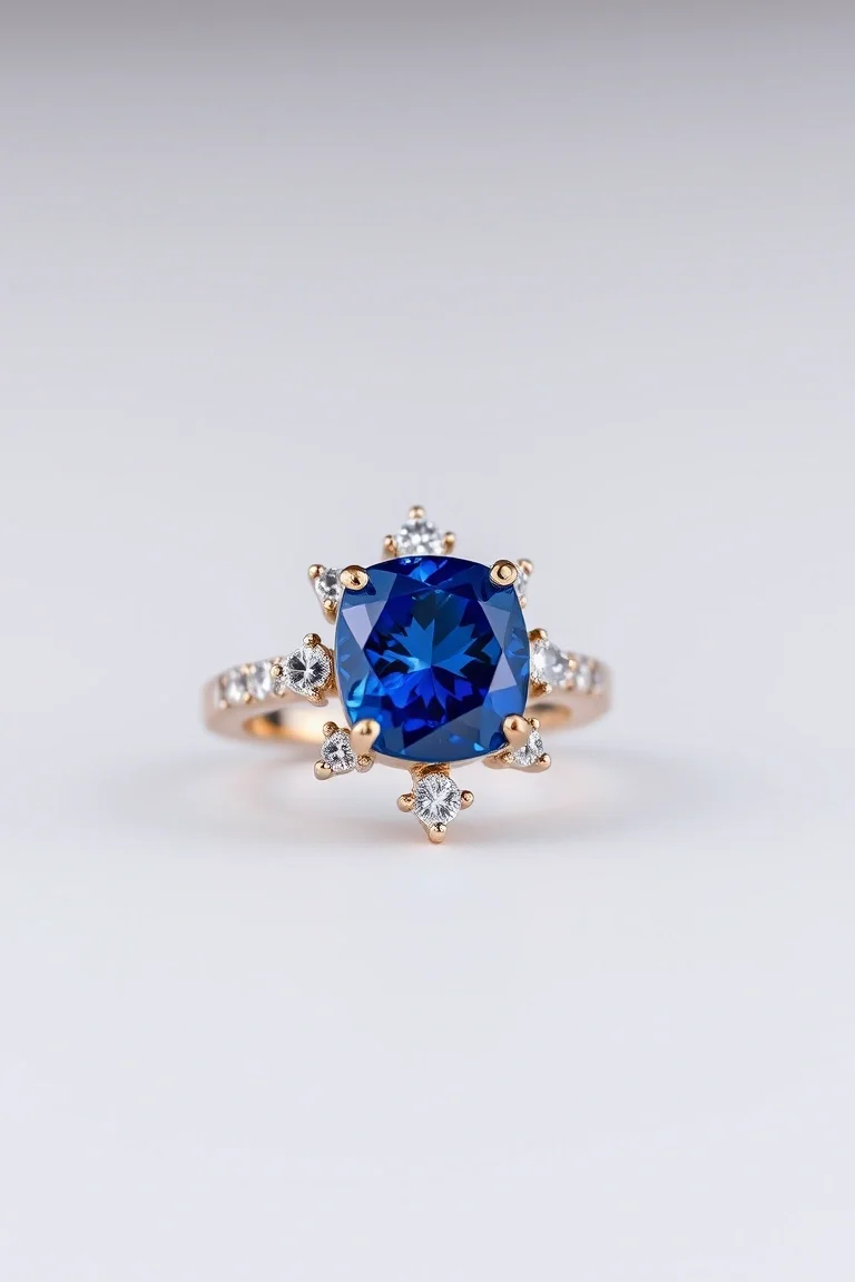 14K CONTEMPORARY SAPPHIRE DIAMOND SLIDE