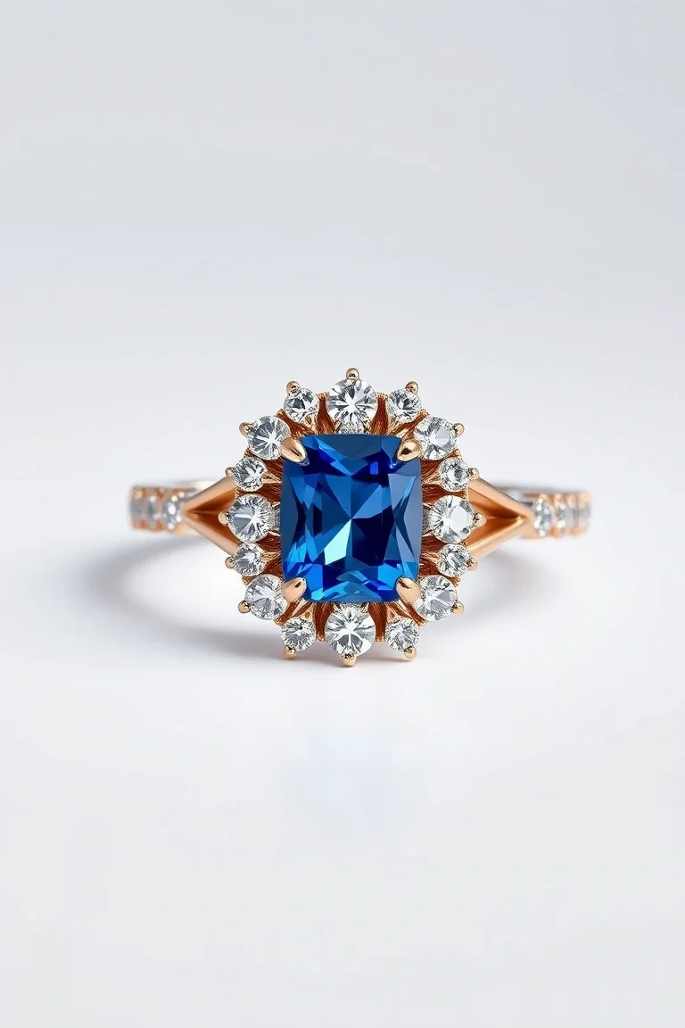 14K CONTEMPORARY SAPPHIRE DIAMOND SLIDE