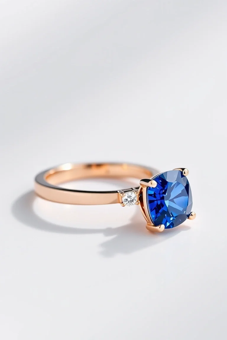 14K CONTEMPORARY SAPPHIRE DIAMOND SLIDE