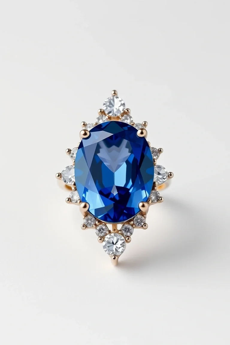 14K CONTEMPORARY SAPPHIRE DIAMOND SLIDE