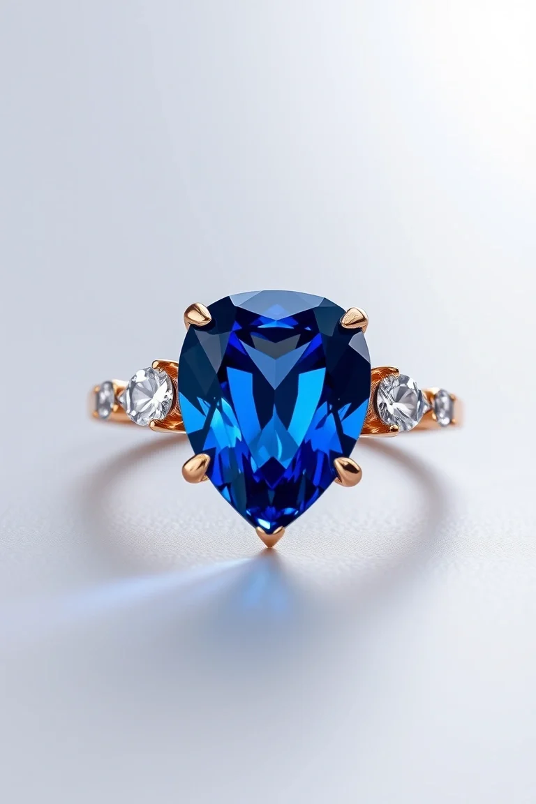 14K CONTEMPORARY SAPPHIRE DIAMOND SLIDE