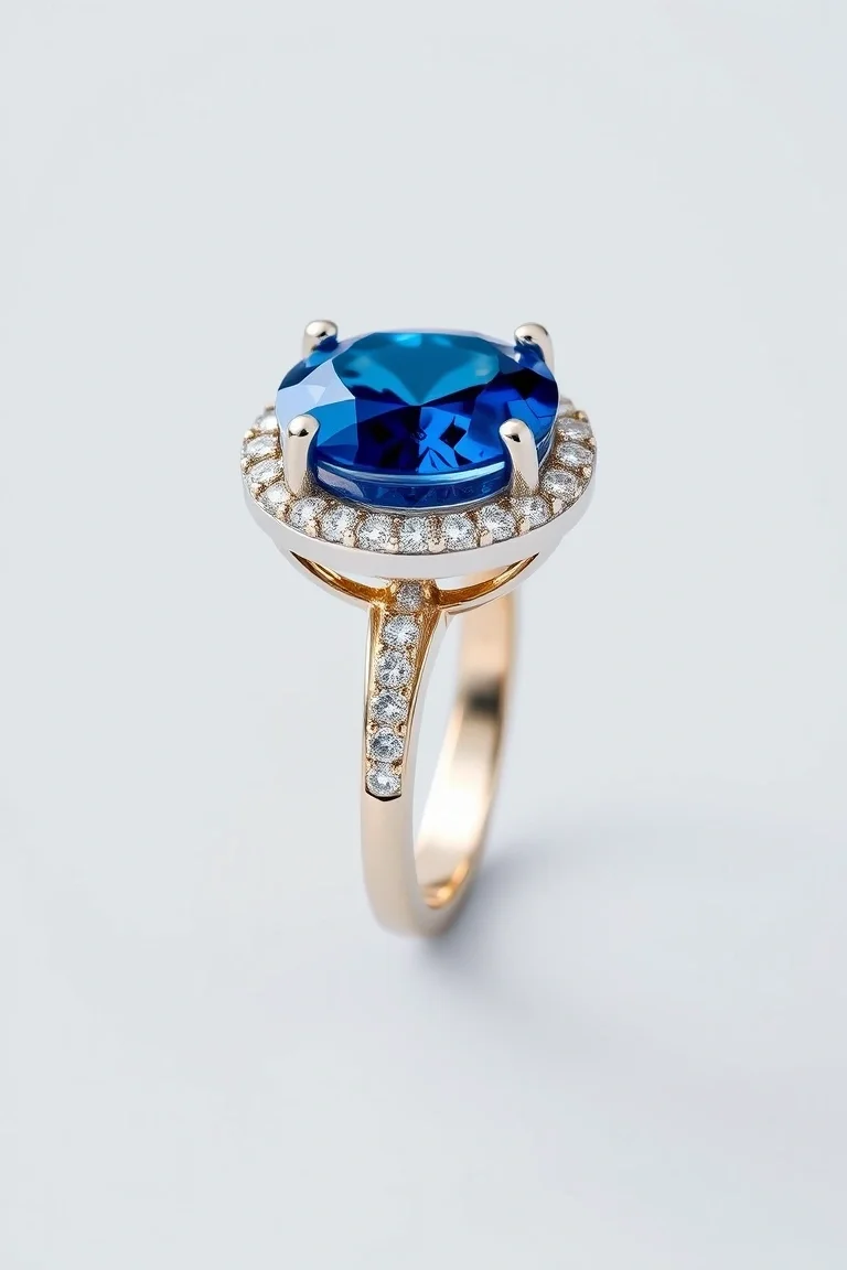 14K CONTEMPORARY SAPPHIRE DIAMOND SLIDE