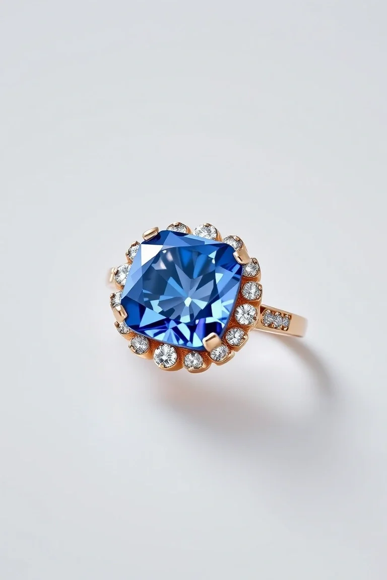 14K CONTEMPORARY SAPPHIRE DIAMOND SLIDE