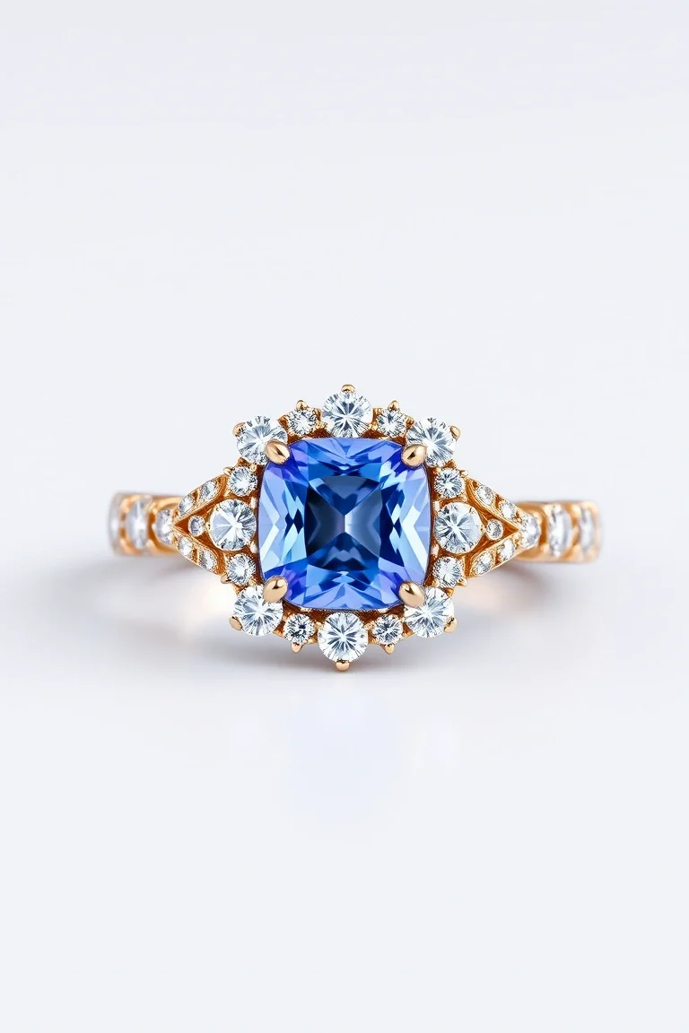 14K CONTEMPORARY SAPPHIRE DIAMOND SLIDE