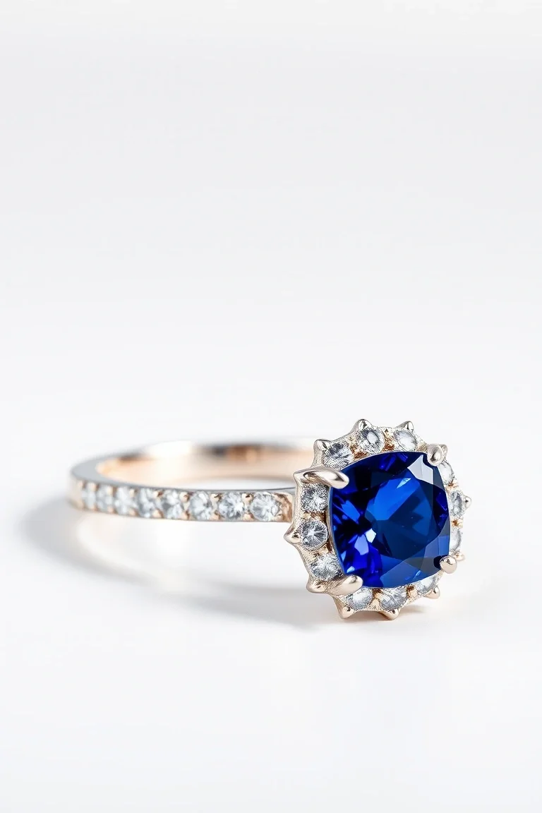 14K CONTEMPORARY SAPPHIRE DIAMOND SLIDE