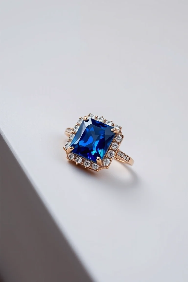 14K CONTEMPORARY SAPPHIRE DIAMOND SLIDE