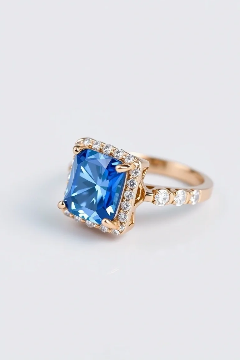 14K CONTEMPORARY SAPPHIRE DIAMOND SLIDE