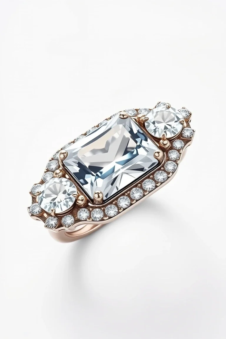 14K CONTEMPORARY TANVORITE DIAMOND SLIDE