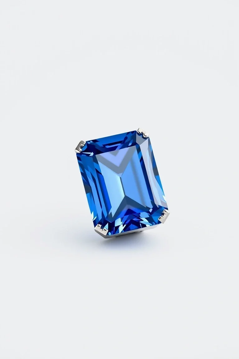 14K CONTEMPORARY TANZANITE DIAMOND SLIDE