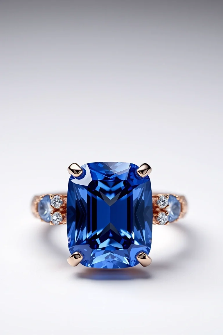 14K CONTEMPORARY TANZANITE DIAMOND SLIDE