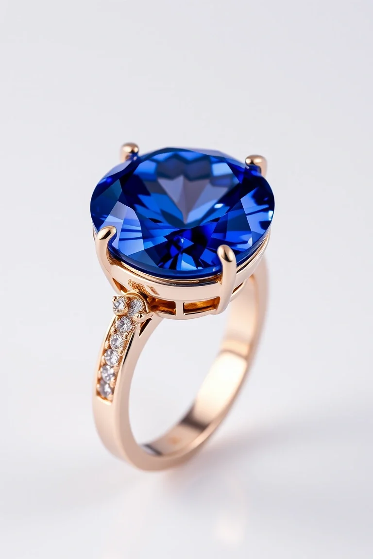 14K CONTEMPORARY TANZANITE DIAMOND SLIDE