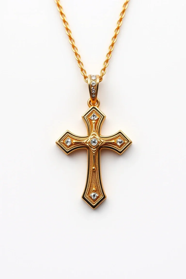 14K Cross Charm