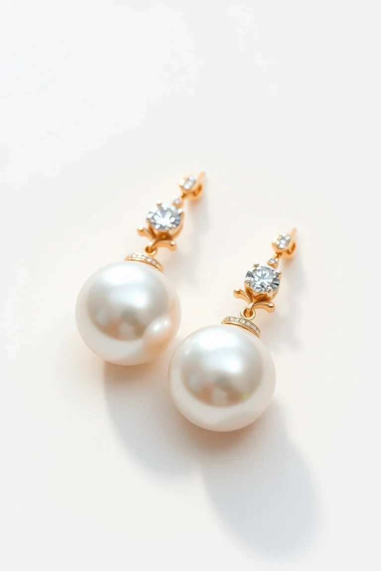 14K Cultured Pearl Earrings