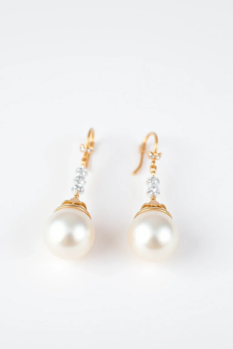 14K Cultured Pearl Earrings
