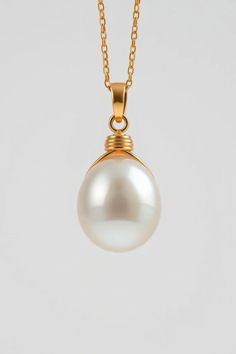 14K CULTURED PEARL PENDANT