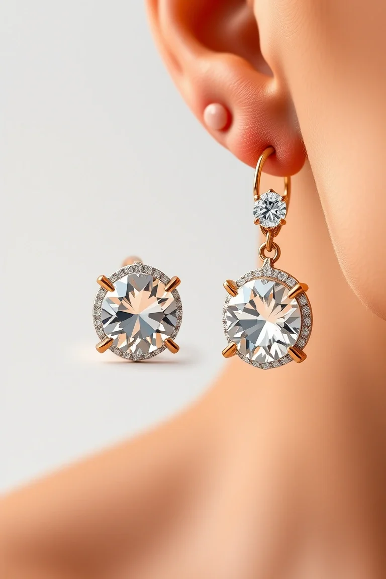 14K CZ EARRINGS