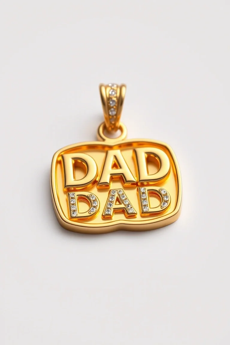 14K Dad Charm