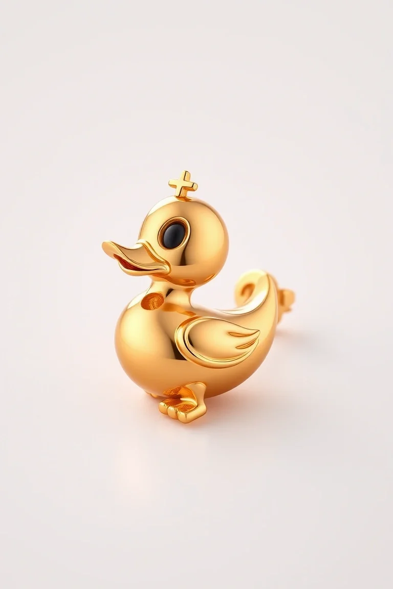 14K Daffy Duck Earring