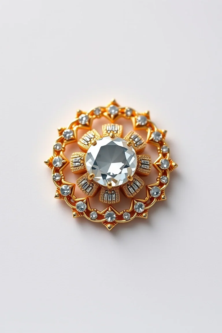 14K Designer Pin