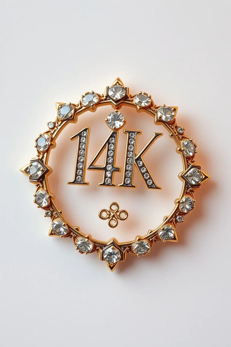 14K Designer Pins