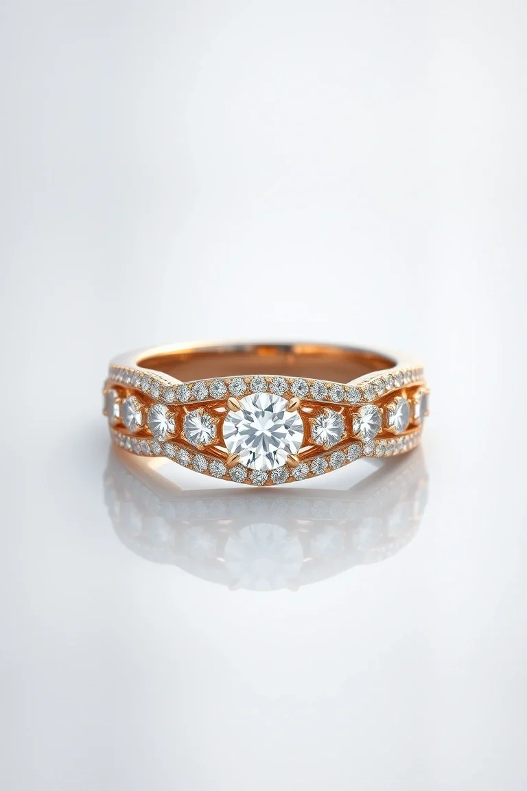 14K Diamond Anniversary Band AAA Quality