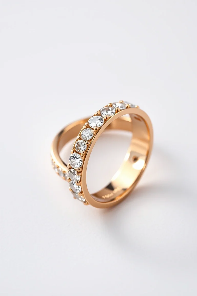 14K Diamond Anniversary Band AAA Quality