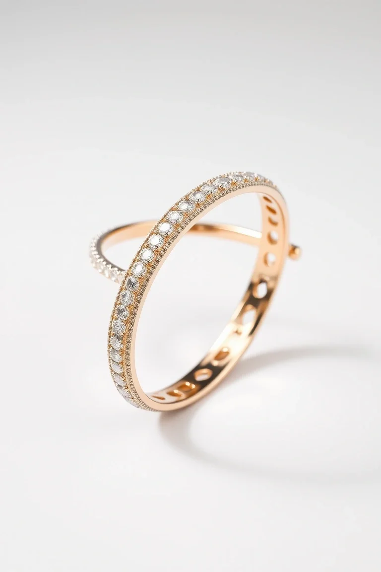 14K Diamond Bangle AA Quality
