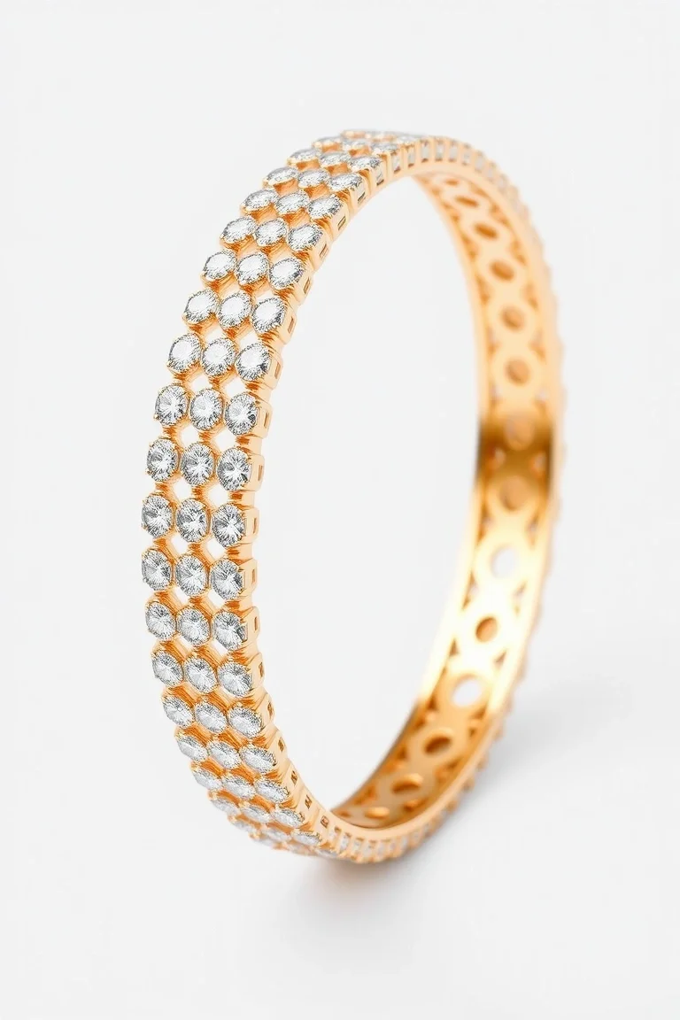 14K Diamond Bangle VS Quality