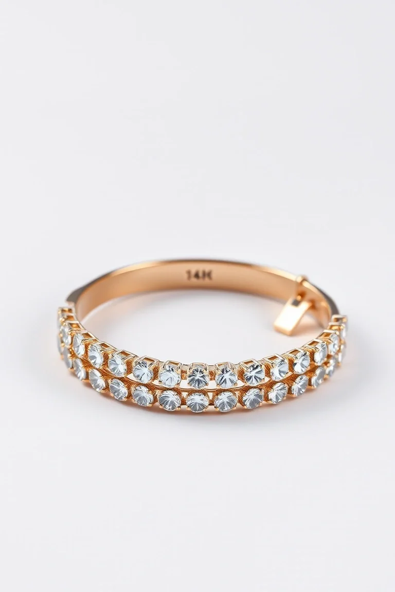 14K Diamond Bangle VS Quality