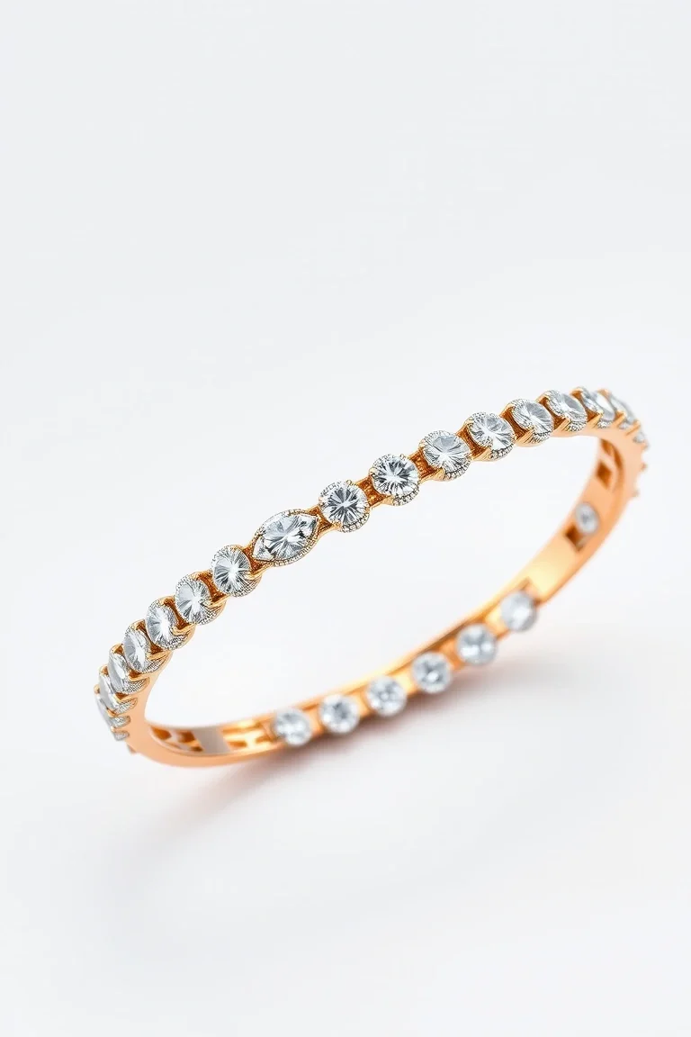 14K Diamond Bangle VS Quality