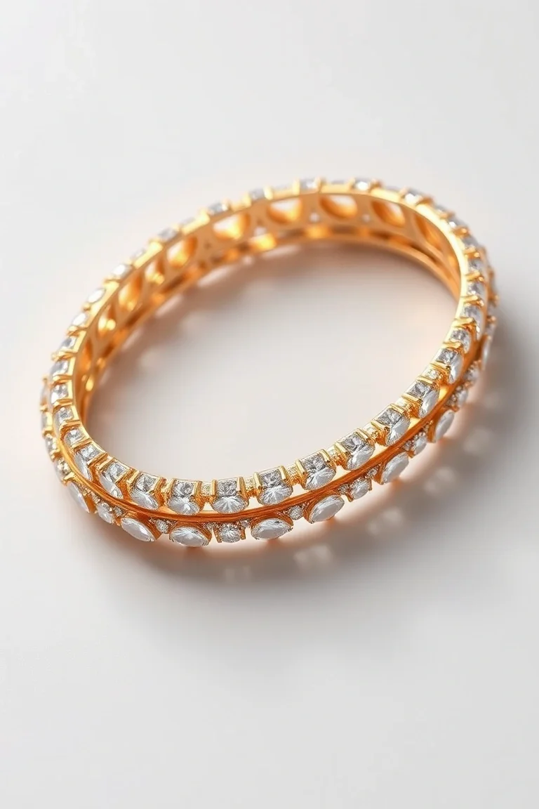 14K Diamond Bangle VS Quality