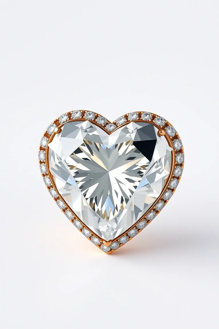 14K Diamond Cut Etruscan Heart