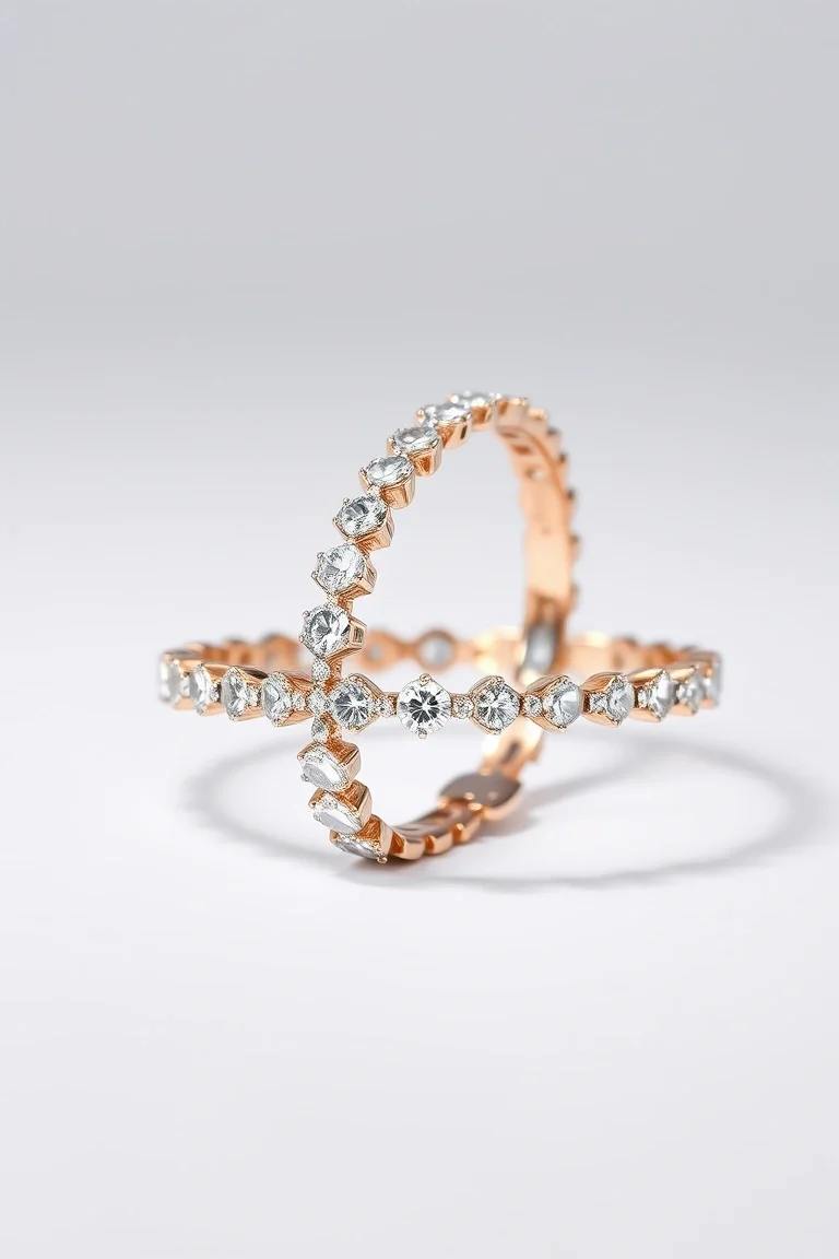 14K Diamond Cut Fancy Bracelet 7 In.