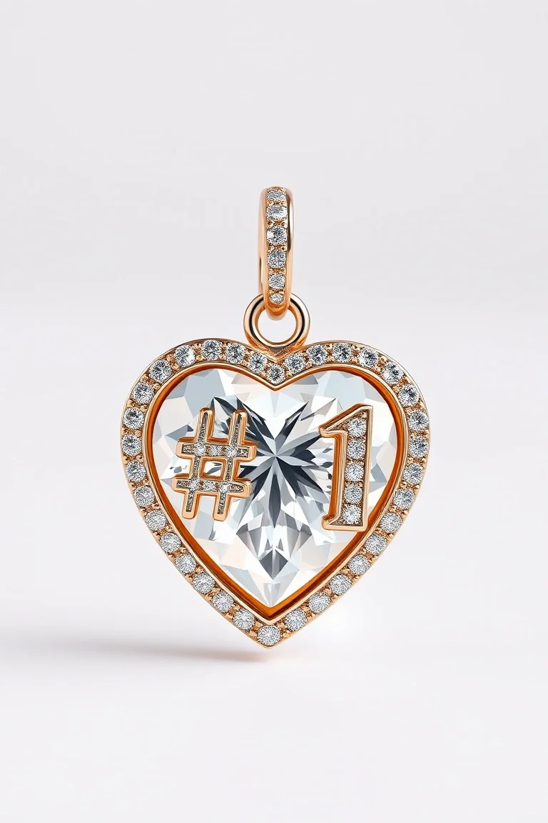 14K Diamond Cut Mc #1 Grandma Heart