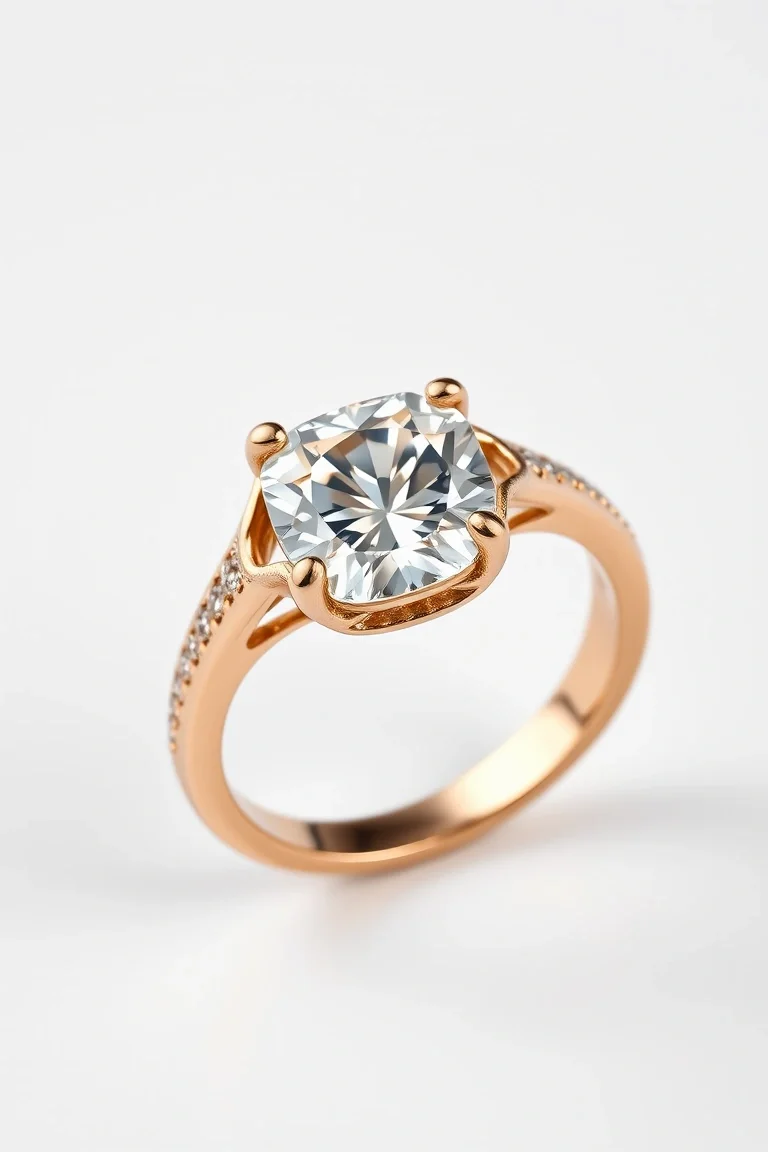 14K Diamond Cut Ring