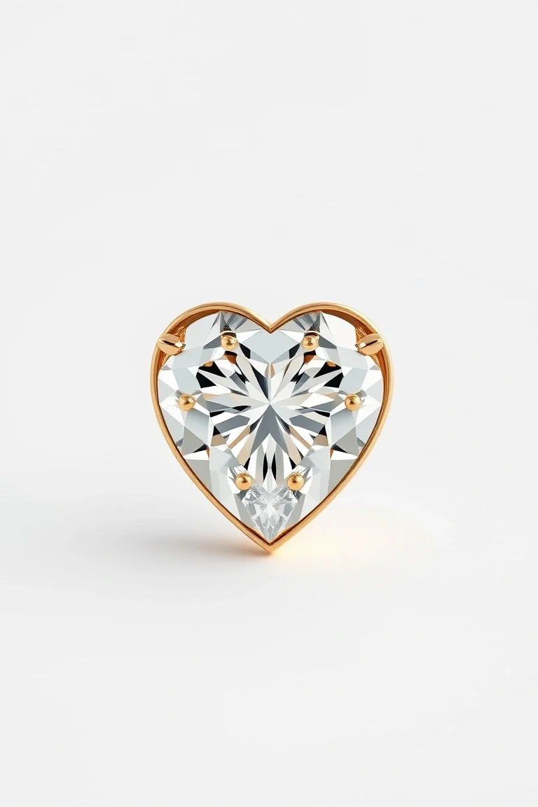 14K Diamond Heart VS Quality