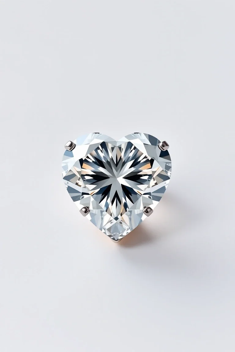 14K Diamond Heart VS Quality