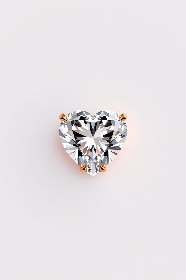 14K Diamond Heart VS Quality