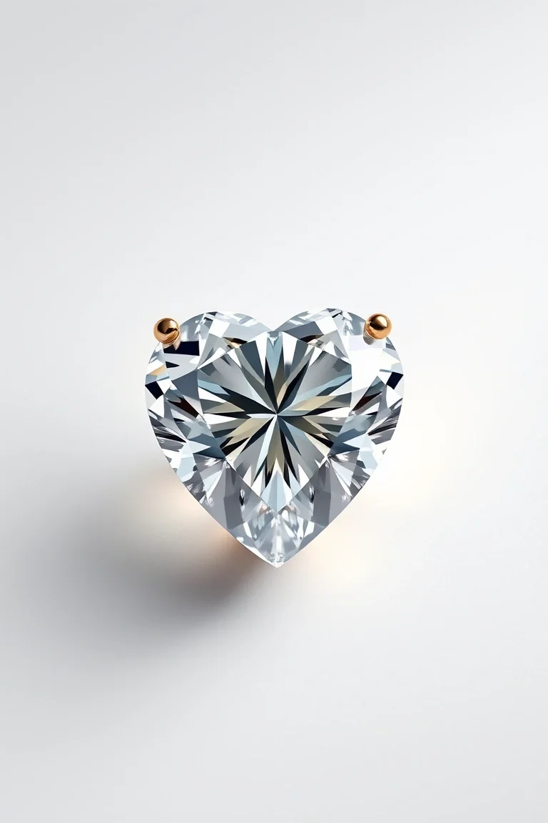 14K Diamond Heart VS Quality