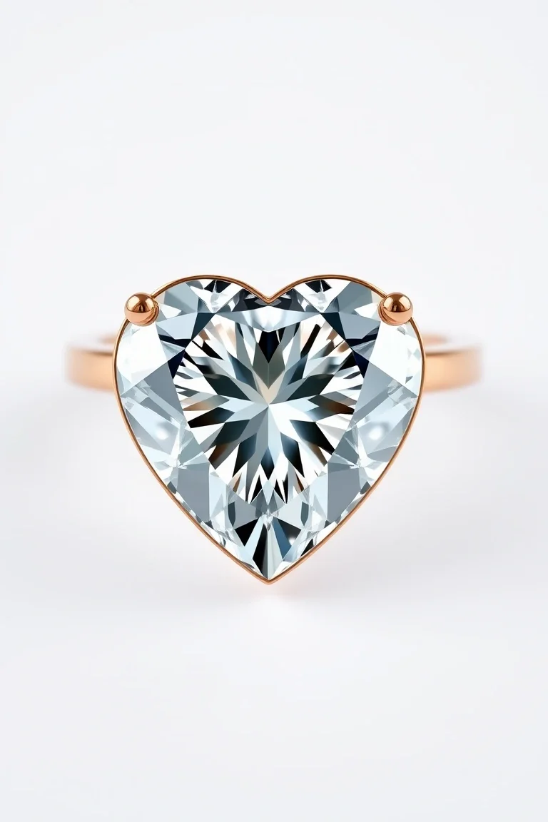 14K Diamond Heart VS Quality