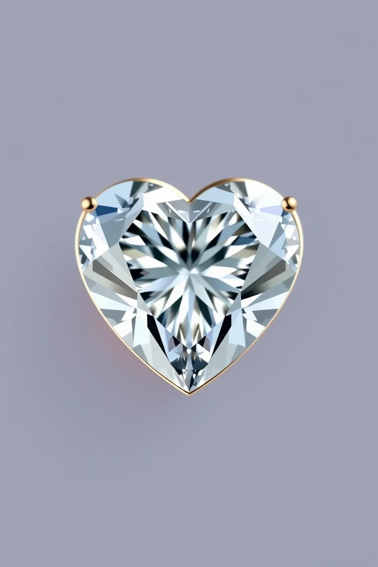 14K Diamond Heart VS Quality